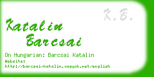 katalin barcsai business card